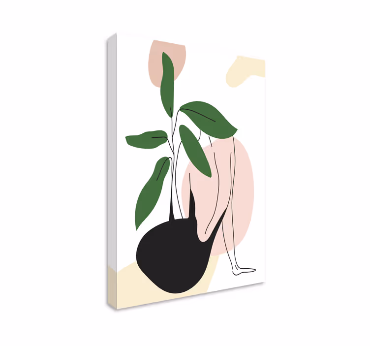 Tableau chambre Style de dessin au trait élégant femme - TenStickers