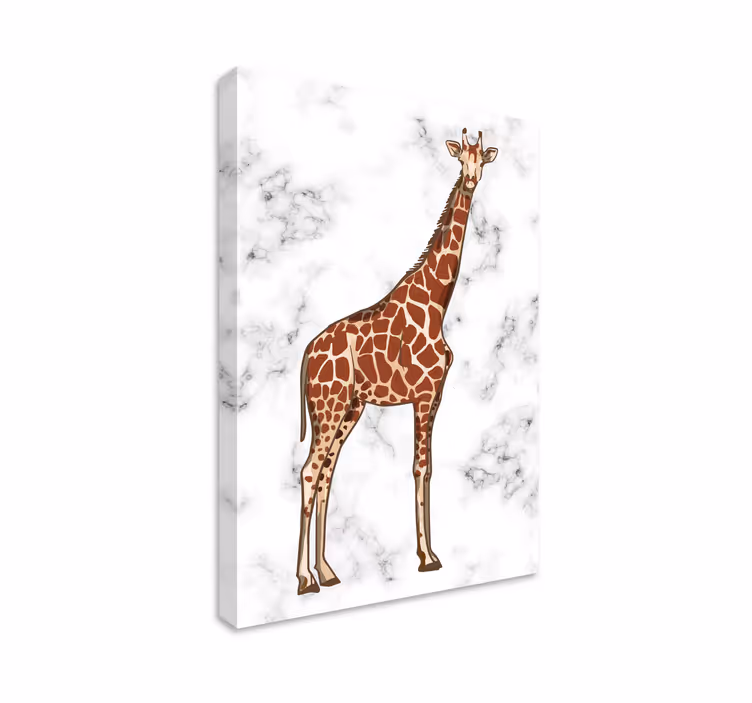 Tableau animaux girafe debout fièrement - TenStickers
