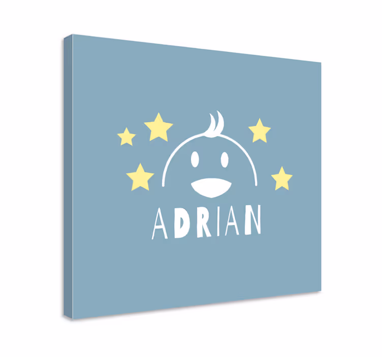 Tableau enfants visage de personnage heureux - TenStickers