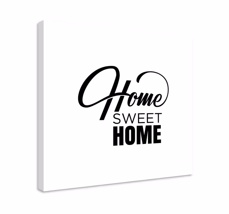 Tableau texte Home sweet home minimaliste - TenStickers