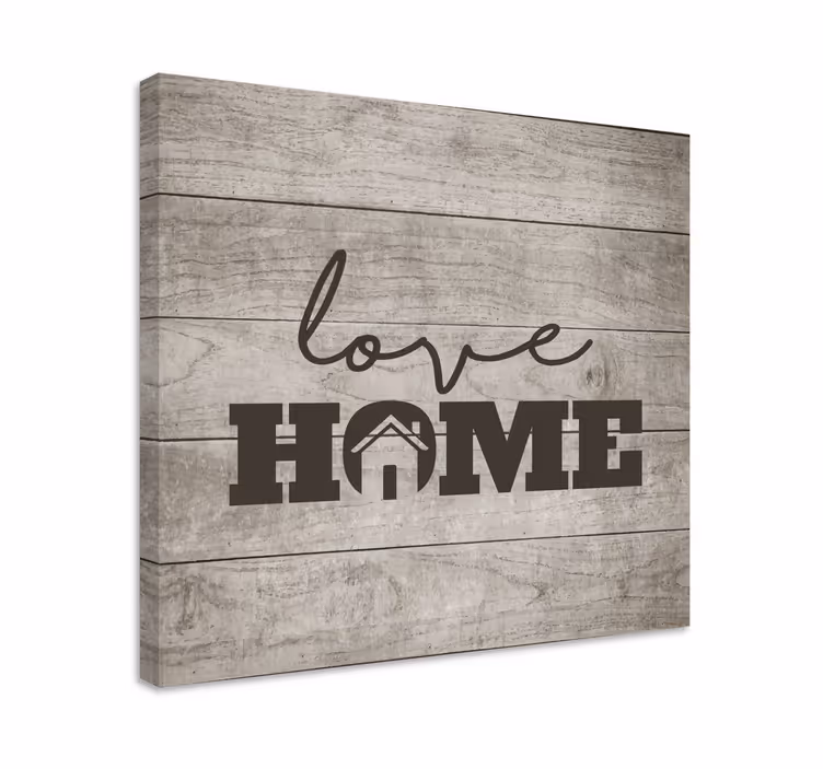Tableau citation message d'amour à la maison - TenStickers