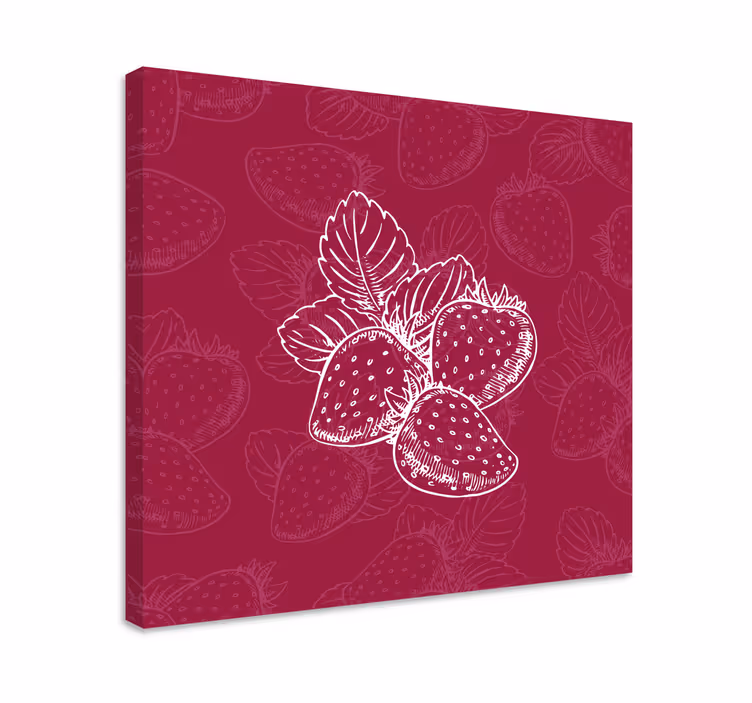 Tableau fruits bouquet de fraises - TenStickers
