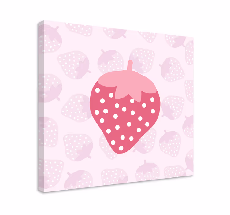 Tableau fruits grosse icône fraise - TenStickers