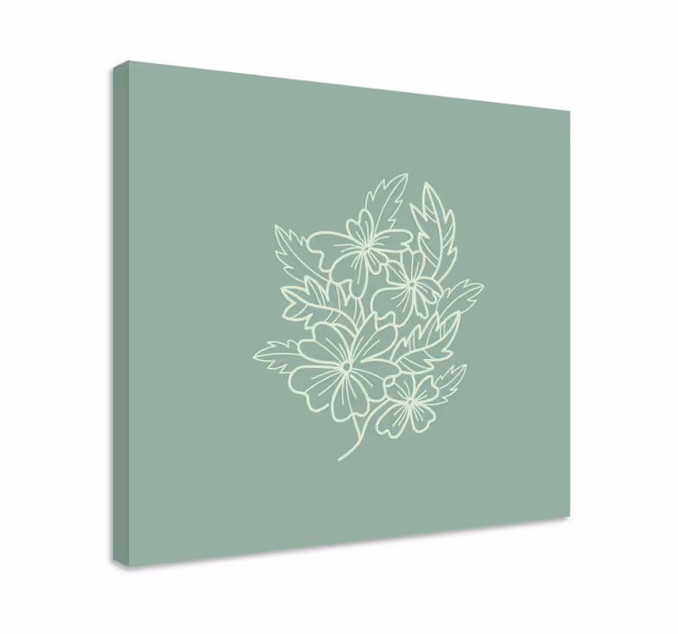 Tableau cuisine Vert minimaliste sympa - TenStickers