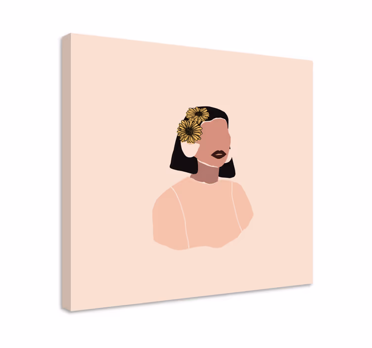 Tableau personnage portrait de femme Élégante - TenStickers