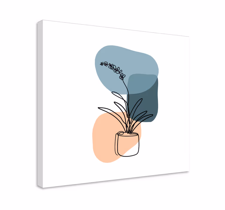 Tableau fleurs et plantes formes de plantes stylisées - TenStickers