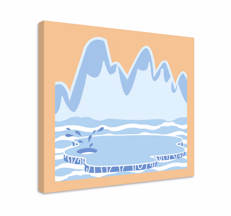 Tableau paysages paysage d'iceberg - TenStickers