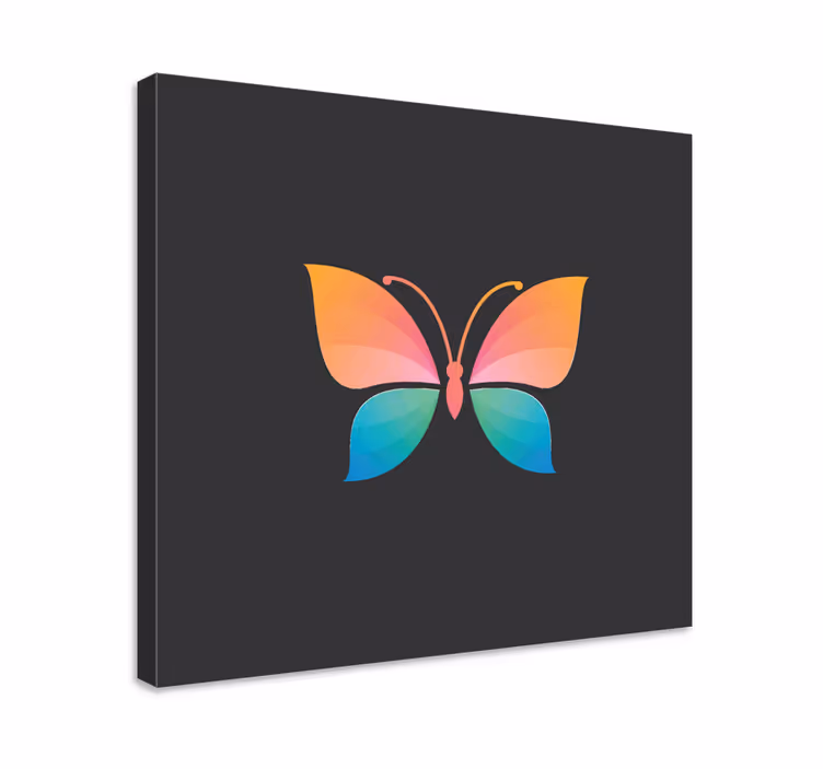 Tableau papillons vitrail éclatant - TenStickers
