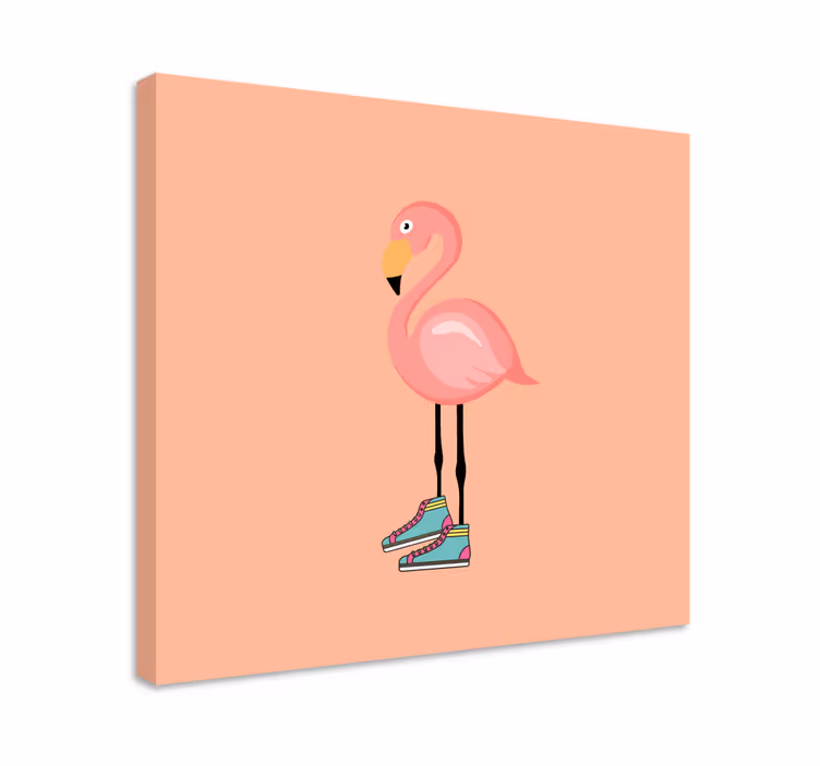 Tableau oiseaux patineur flamant élégant - TenStickers