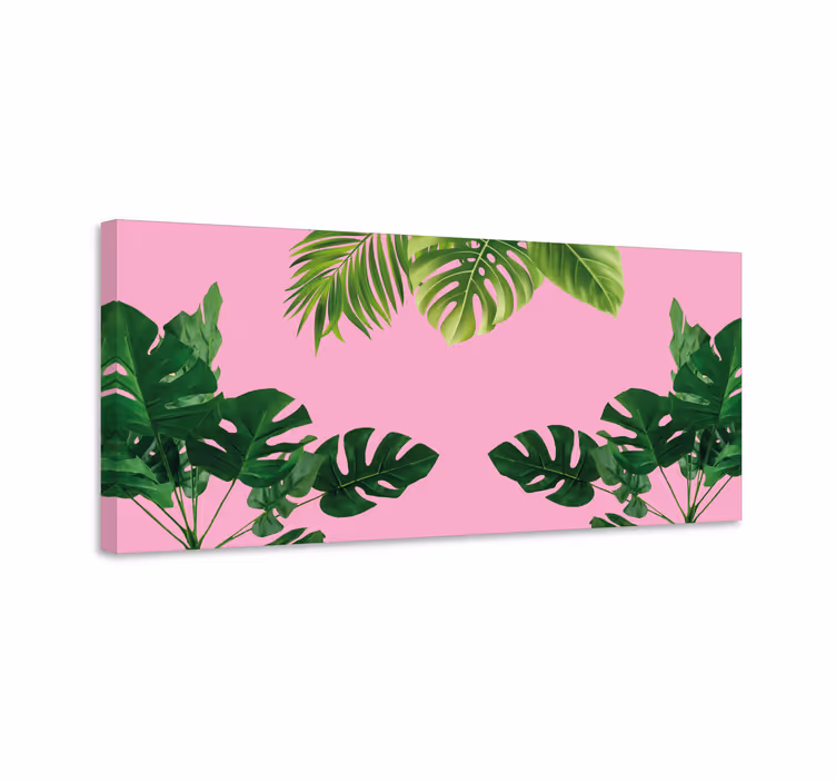 Tableau végétal Conception mignonne de feuilles vertes - TenStickers