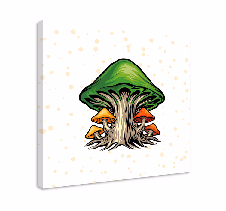 Tableau cuisine Plante champignon nature effrayante - TenStickers