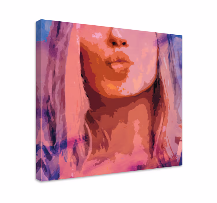 Tableau moderne Détail des lèvres de la femme - TenStickers
