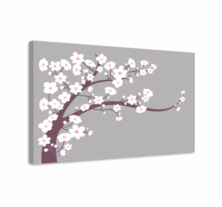 Tableau fleurs et plantes tige de fleur de cerisier - TenStickers