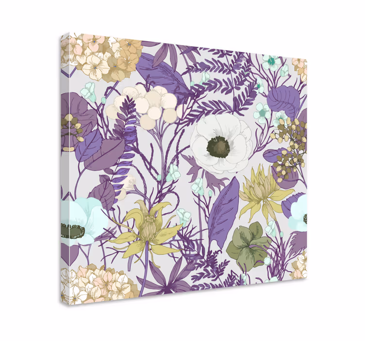 Tableau fleurs Nigelle à fleurs blanches - TenStickers