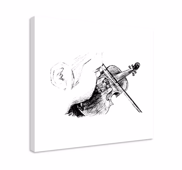 Tableau musique Le musicien classique joue du violon - TenStickers