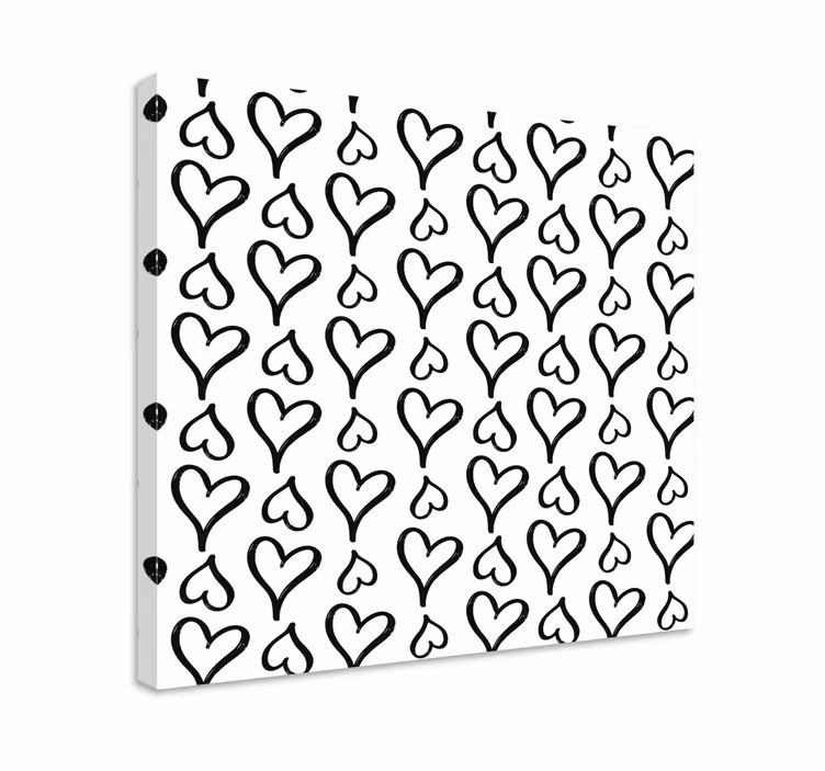 Tableau citation design motif cœurs - TenStickers