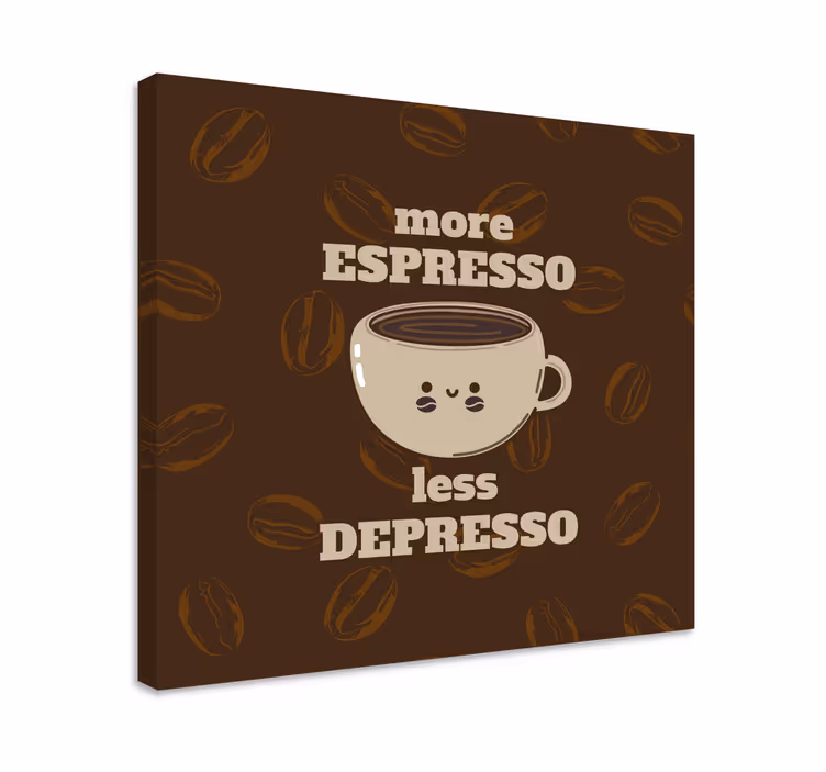 Tableau rustique citation tasse de café - TenStickers