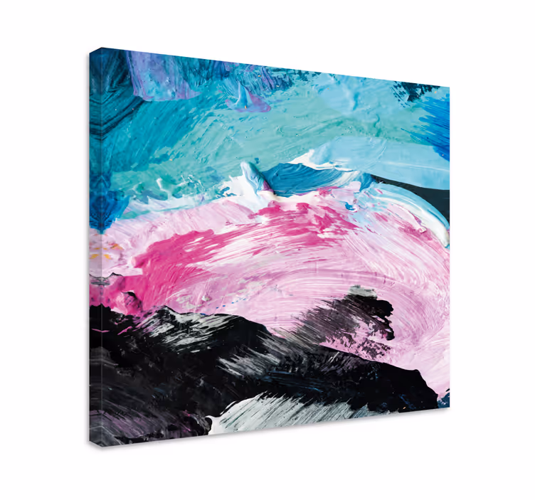 Tableau tableau à l'huile abstraite colorée - TenStickers