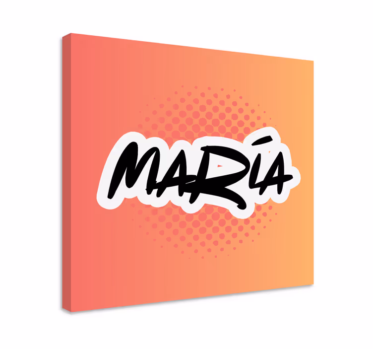 Tableau personnalisé Nom de graffiti dégradé de couleur - TenStickers