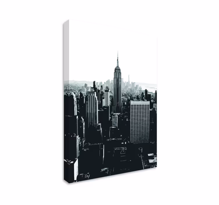 Tableau Photo de new york en noir et blanc - TenStickers
