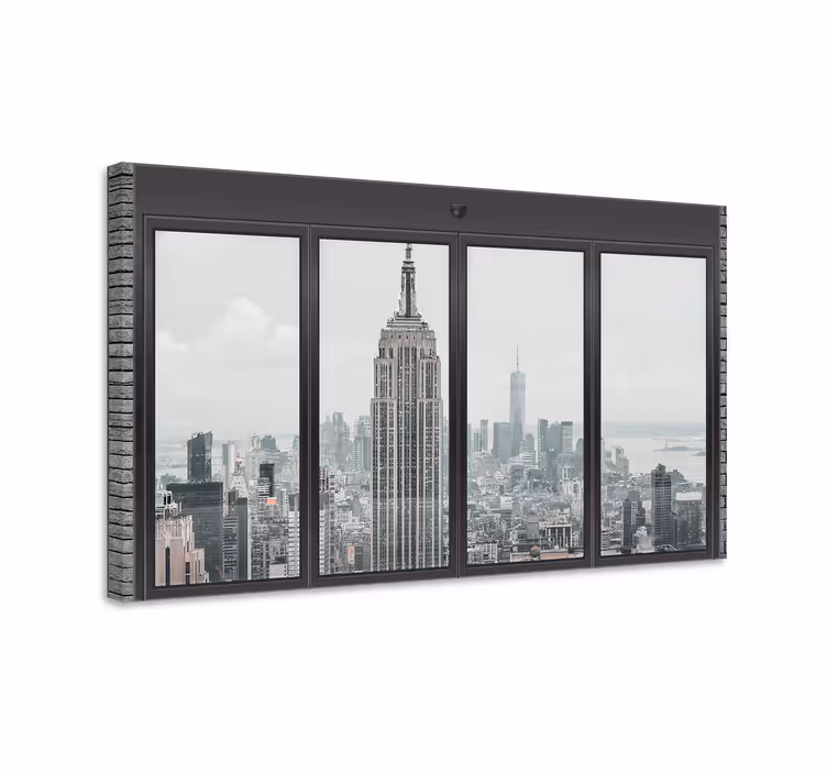 Tableau Grandes fenêtres new york - TenStickers