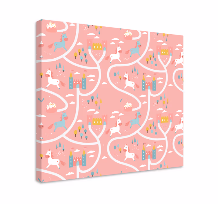 Tableau cerfs aventure ludique de licornes - TenStickers