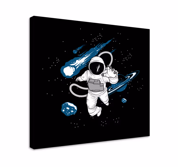 Tableau chambre Personnage d'astronaute dessiné à la main - TenStickers