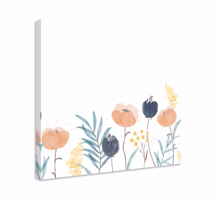Tableau fleurs tableau à l'aquarelle abstraite - TenStickers