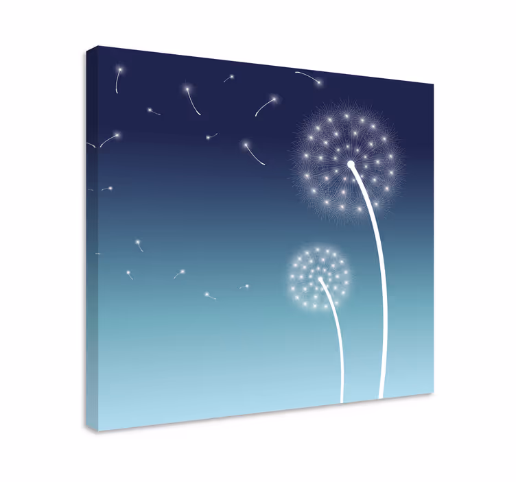 Tableau fleurs et plantes poussières de pissenlit - TenStickers