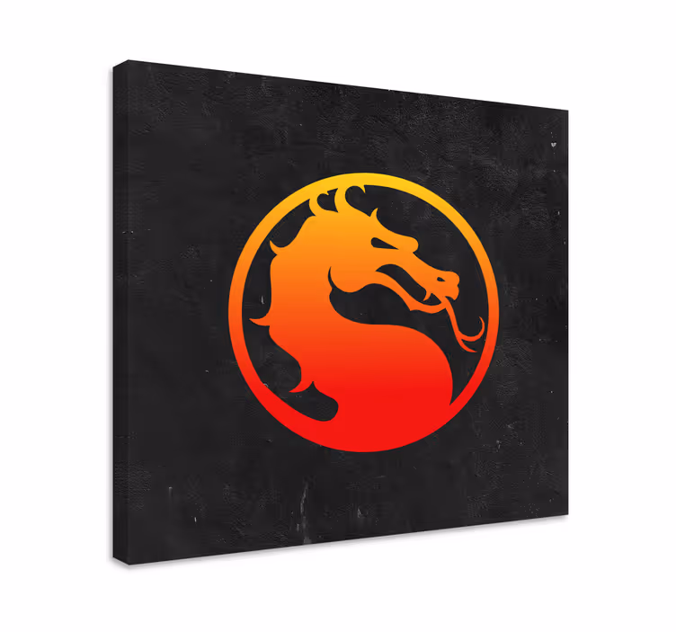Tableau Conception de dragon ninja - TenStickers