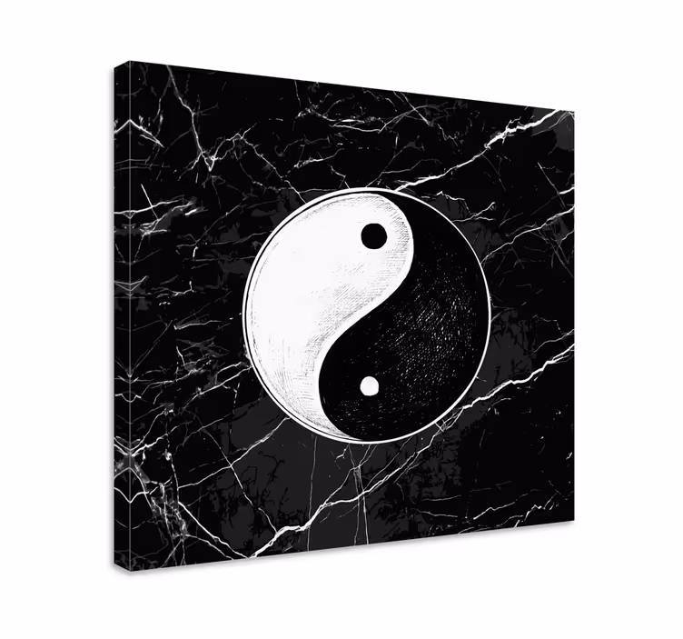 Tableau maison équilibre original yin yang - TenStickers
