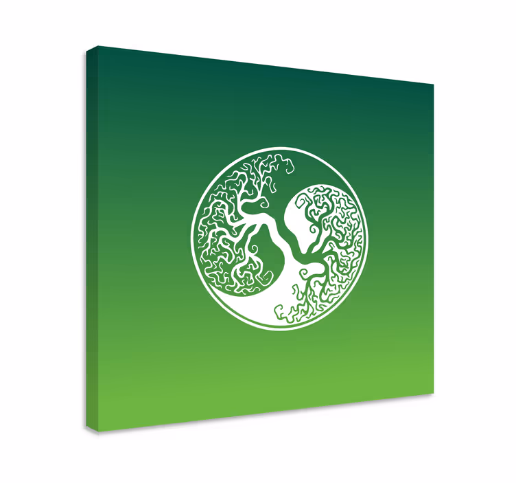 Tableau arbre de vie Arbre de vie original yin yang - TenStickers