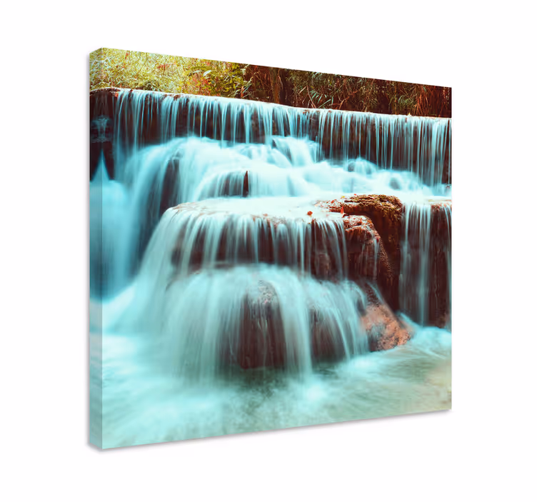 Tableau paysages cascades d'eau coulante - TenStickers