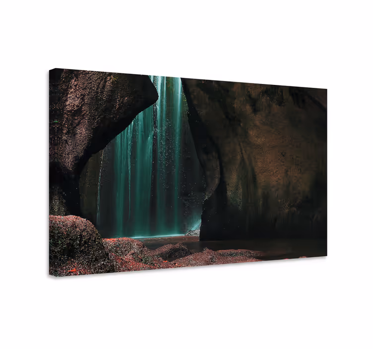Tableau paysages scène de cascade mystique - TenStickers