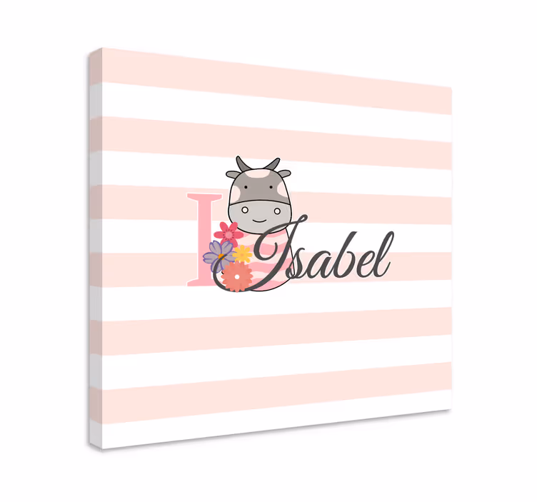 Tableau personnage vache mignonne - TenStickers