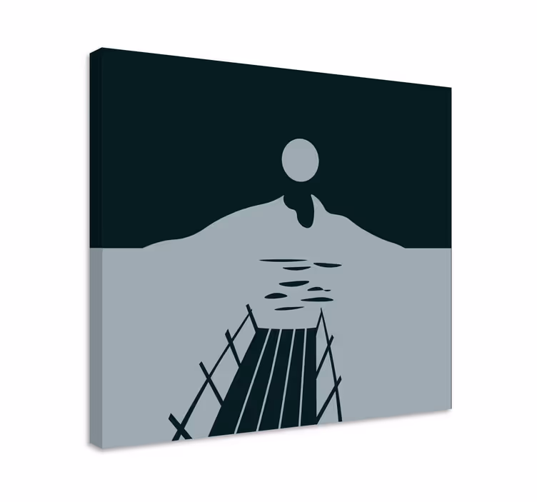Tableau paysages pont sur l'eau - TenStickers