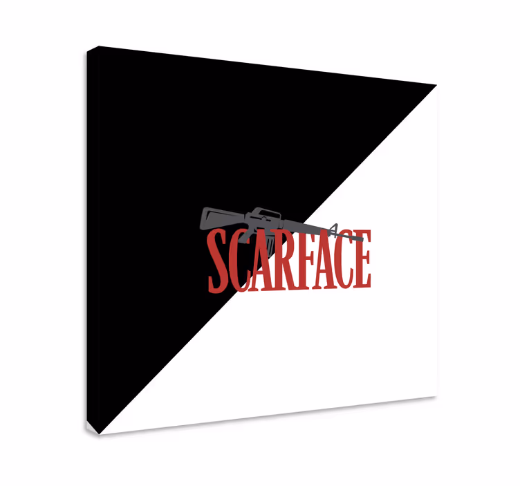 Cadre jeux vidéo logo d'arme scarface - TenStickers