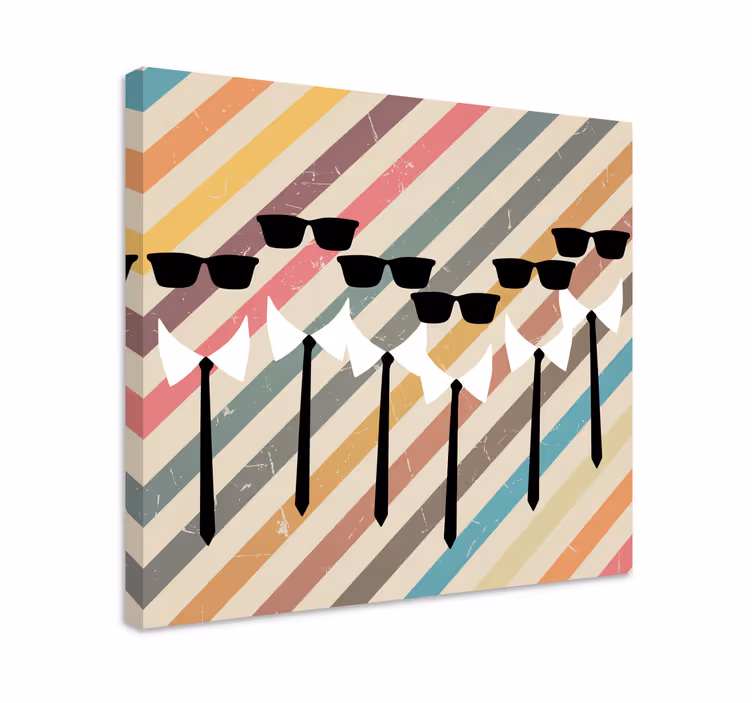 Tableau moderne Liens de film d'action - TenStickers