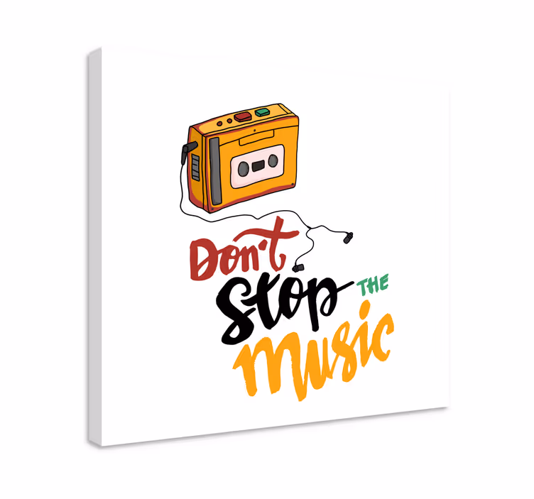 Tableau musique conception de cassette - TenStickers