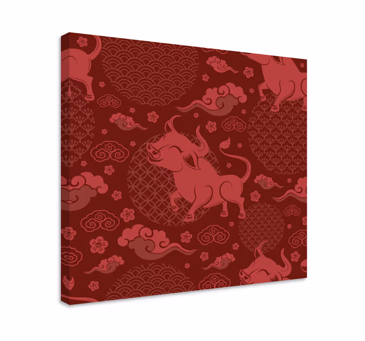 Tableau vintage Modèle vintage de style chinois - TenStickers