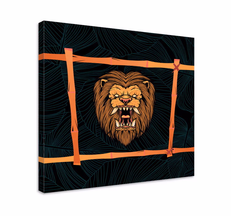 Tableau animaux tête de lion majestueuse - TenStickers