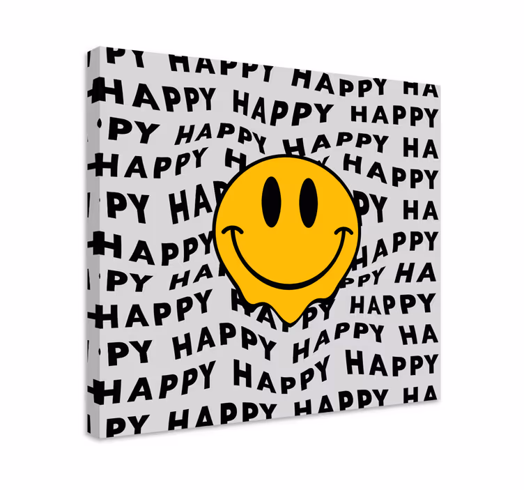 Tableau citation Émoji souriant joie - TenStickers