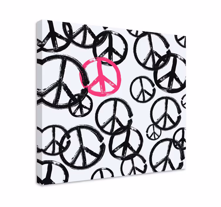 Tableau modèle de symboles de paix - TenStickers