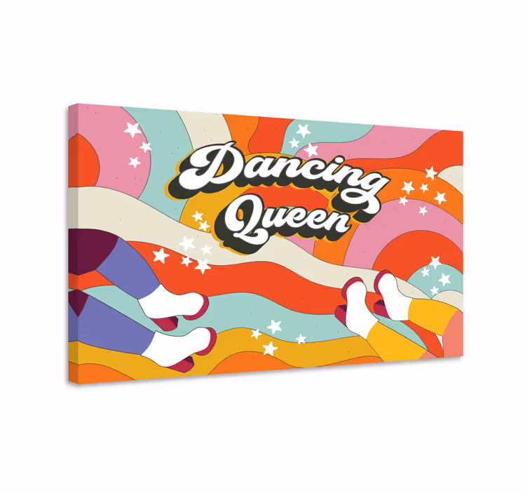 Tableau scandinave mouvement de pieds dansants - TenStickers