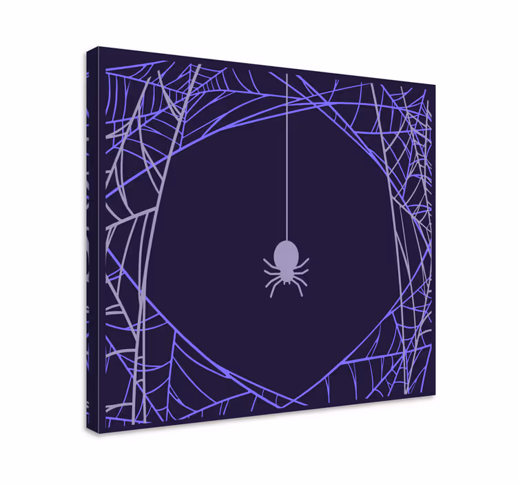 Tableau texte toile d'araignée focalisée - TenStickers