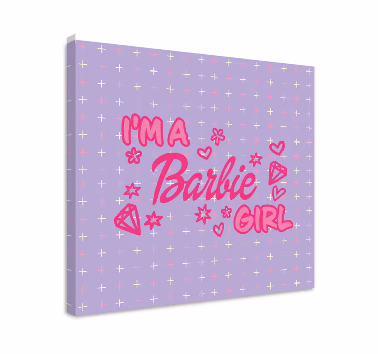 Tableau ados citation fille barbie - TenStickers