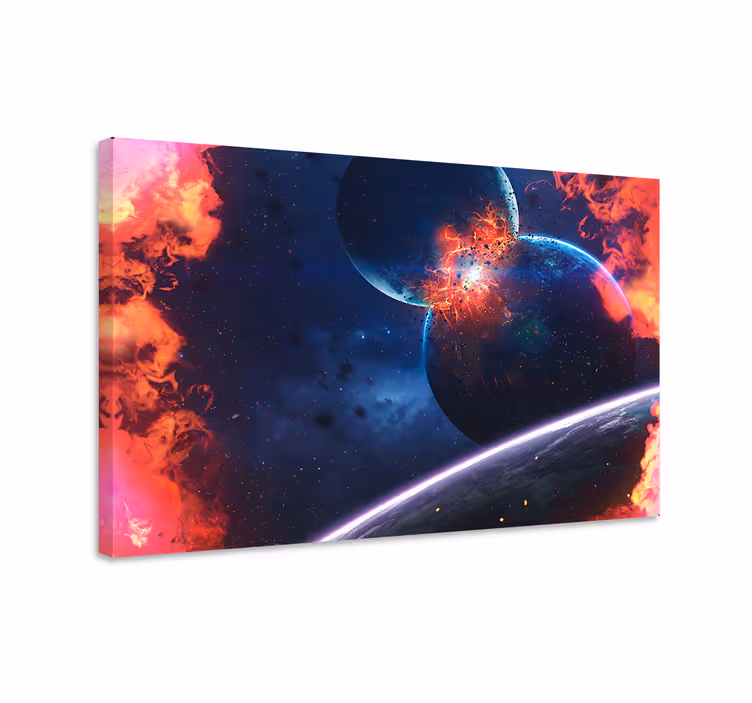 Tableau moderne Incroyable explosion planétaire - TenStickers