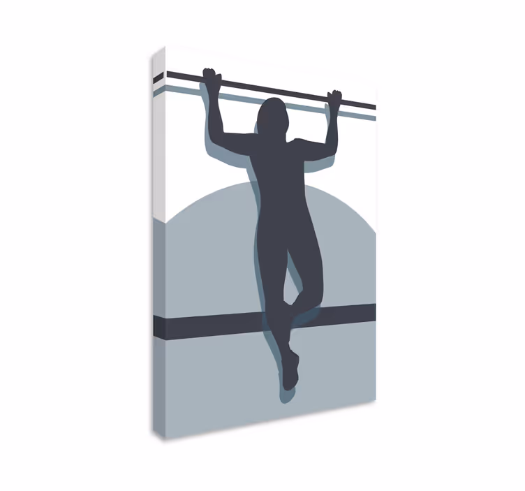 Tableau sports pose de force athlétique - TenStickers