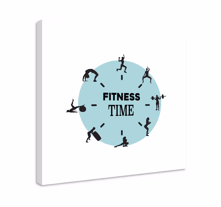 Tableau pour bureau C'est l'heure de la remise en forme - TenStickers
