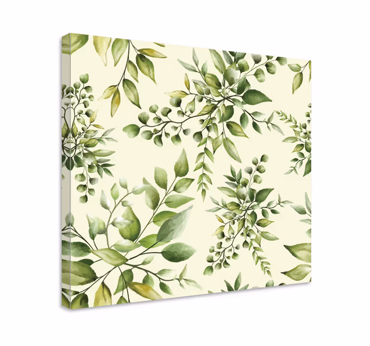 Tableau végétal Feuilles tropicales florissantes - TenStickers
